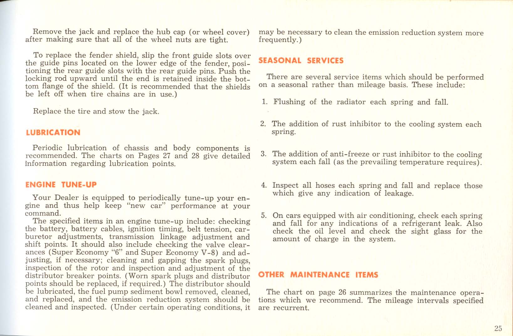 1961 Mercury Owners Manual Page 35